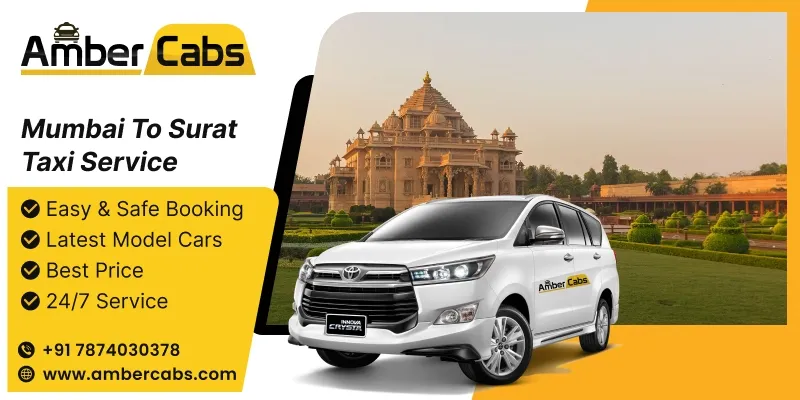 Mumbai to Surat Taxi Service